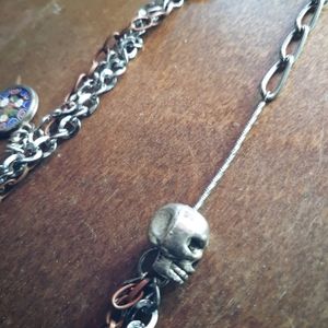 📿💎ECLECTIC Triple 1/2 Strand Charm Necklace 💎📿